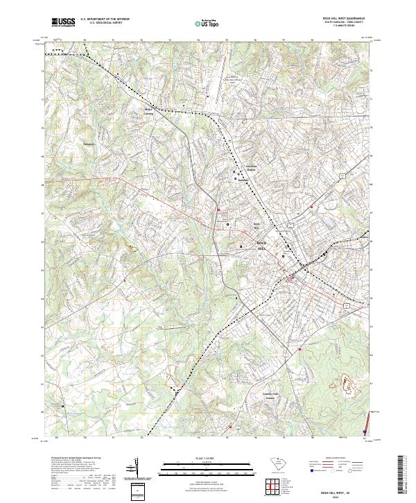 USGS Topographic Map – Rock Hill West