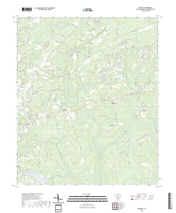 USGS Topographic Map – Round O