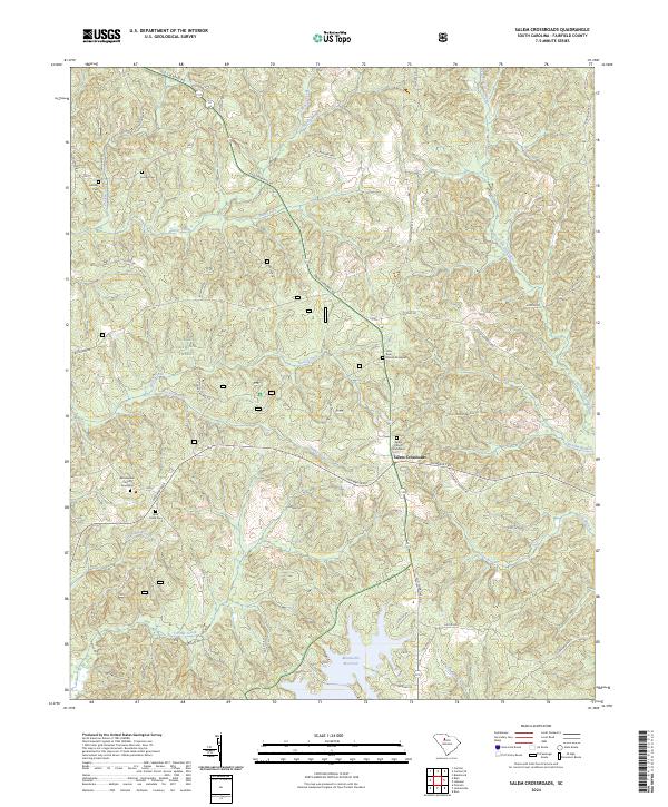 USGS Topographic Map – Salem Crossroads