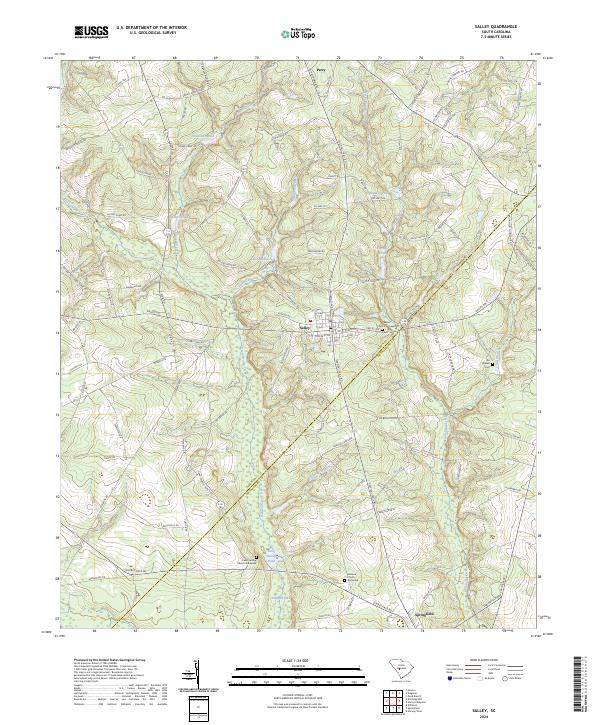 USGS Topographic Map – Salley