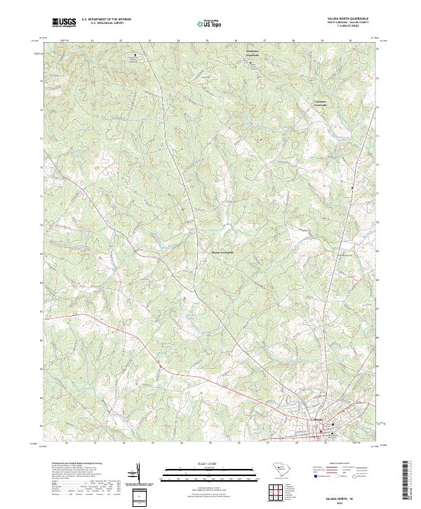 USGS Topographic Map – Saluda North