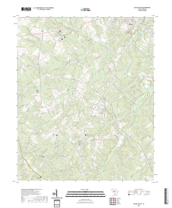 USGS Topographic Map – Saluda South