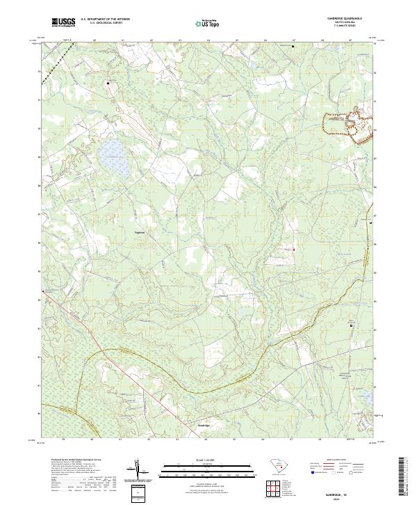 USGS Topographic Map – Sandridge