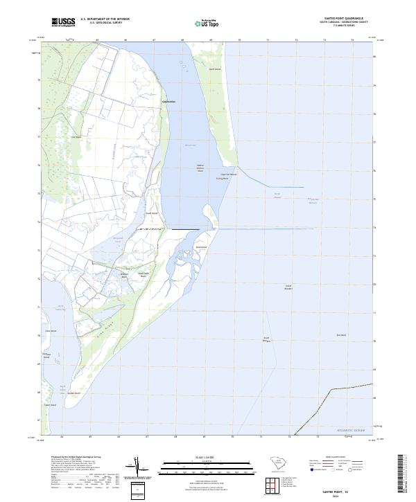 USGS Topographic Map – Santee Point