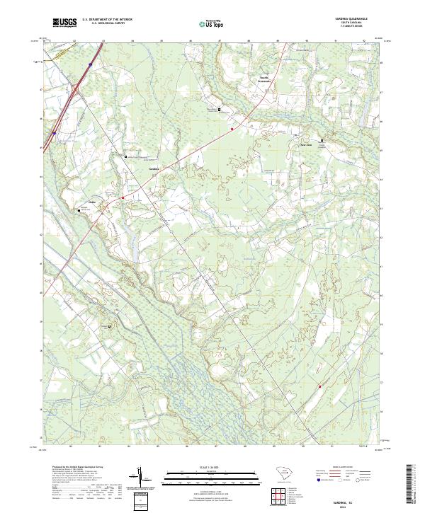 USGS Topographic Map – Sardinia