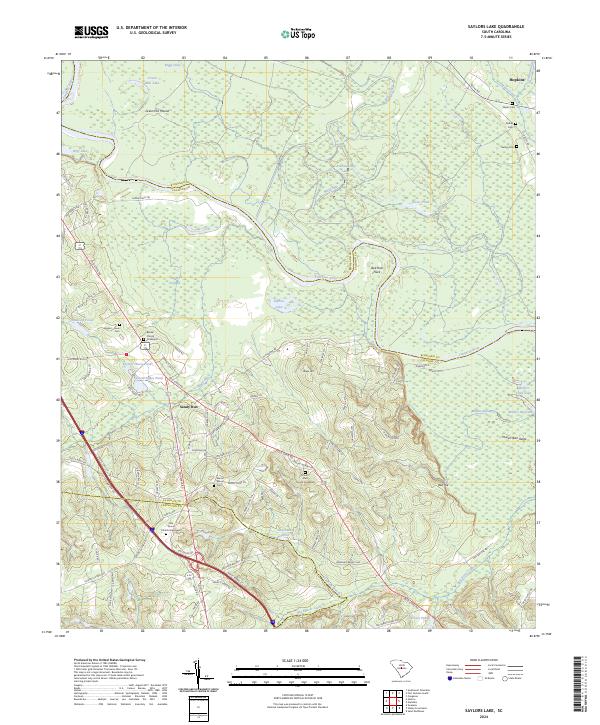 USGS Topographic Map – Saylors Lake