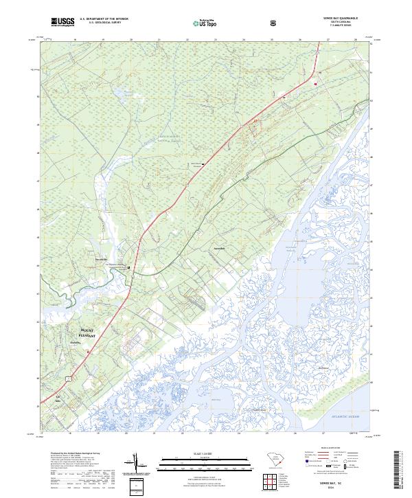USGS Topographic Map – Sewee Bay