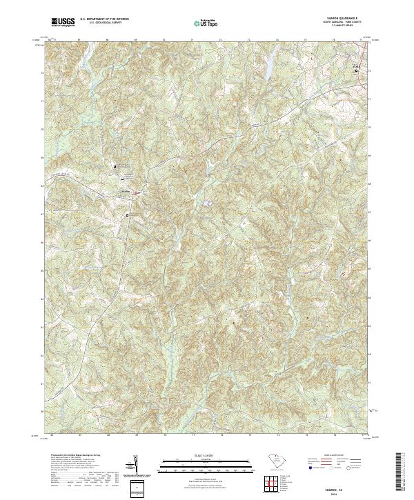 USGS Topographic Map – Sharon