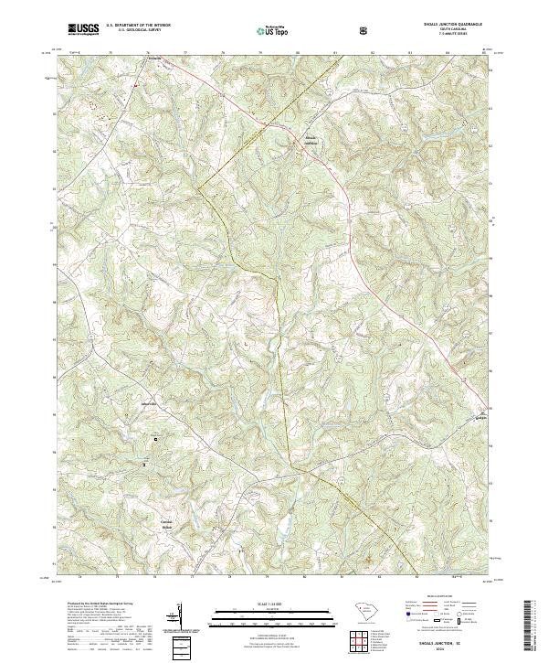 USGS Topographic Map – Shoals Junction