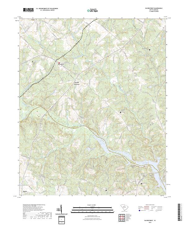 USGS Topographic Map – Silverstreet