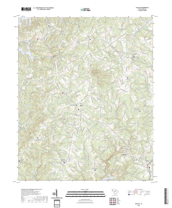 USGS Topographic Map – Six Mile
