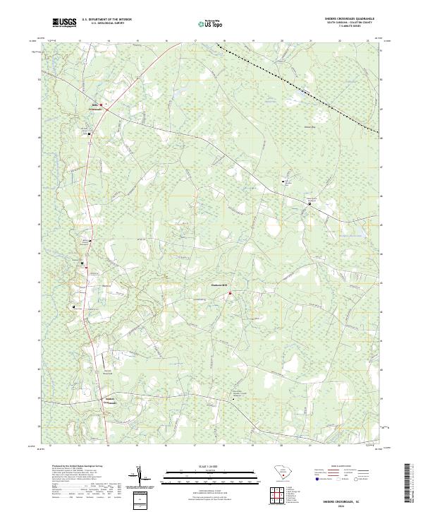 USGS Topographic Map – Sniders Crossroads