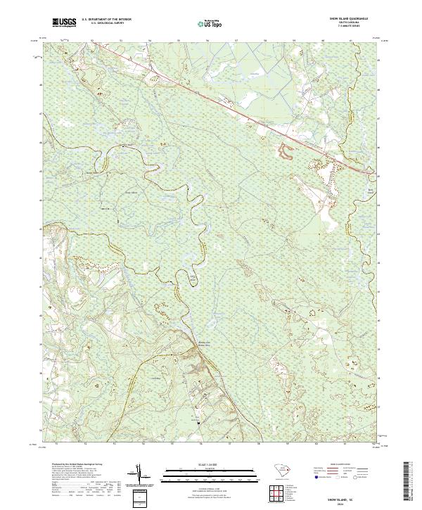 USGS Topographic Map – Snow Island