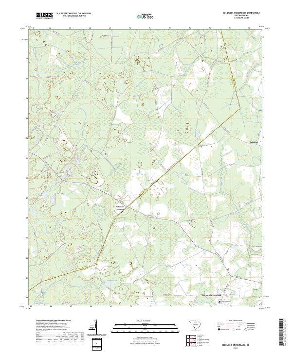USGS Topographic Map – Solomons Crossroads