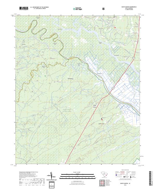 USGS Topographic Map – South Santee