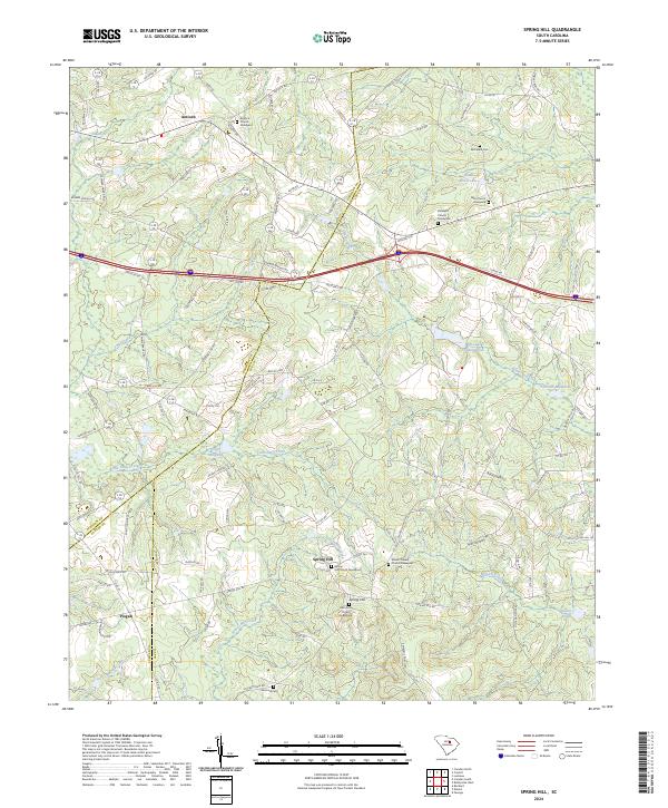 USGS Topographic Map – Spring Hill