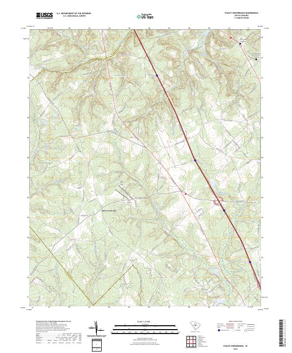 USGS Topographic Map – Staley Crossroads