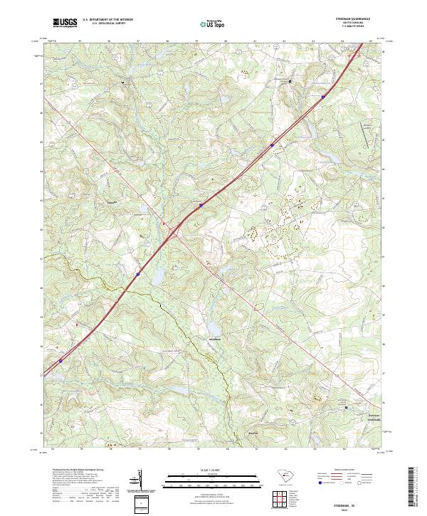 USGS Topographic Map – Steedman