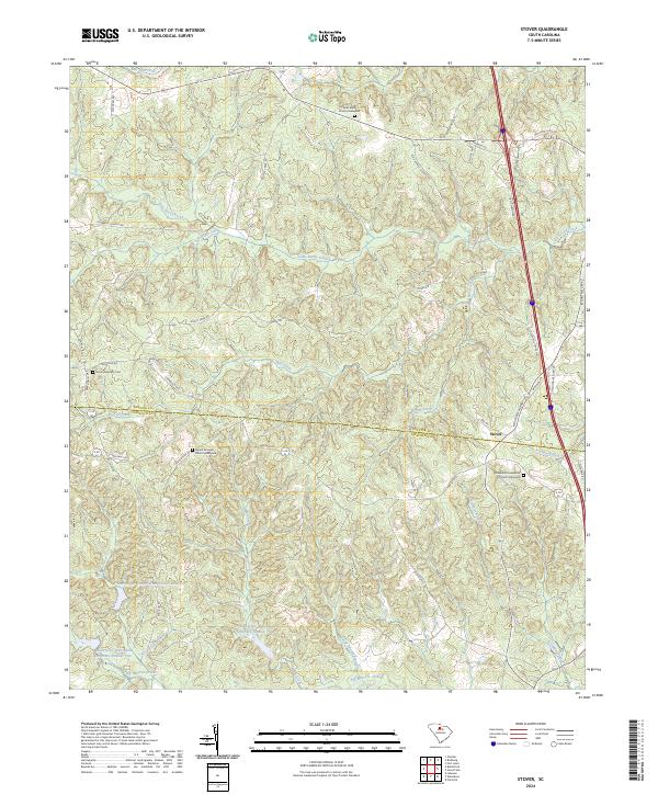 USGS Topographic Map – Stover