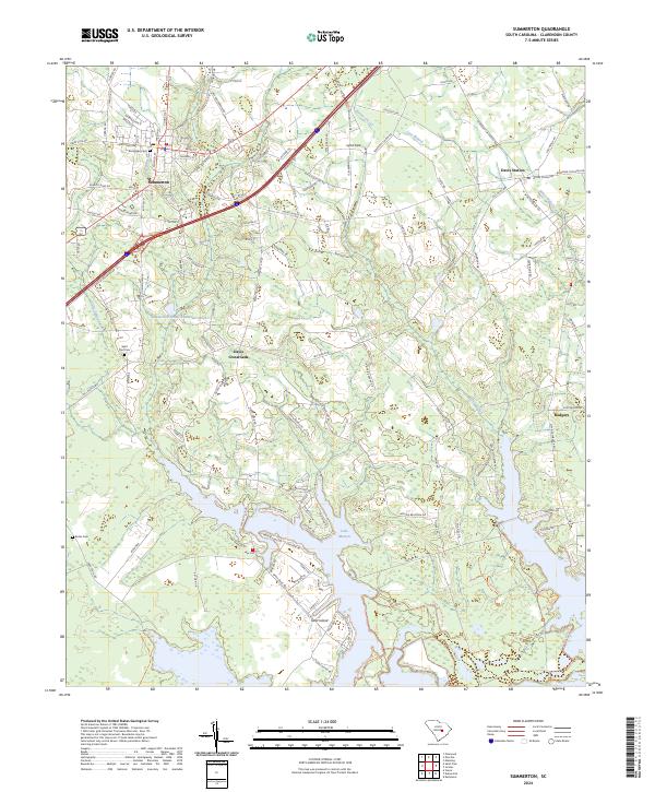 USGS Topographic Map – Summerton