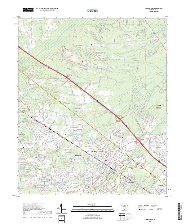 USGS Topographic Map – Summerville