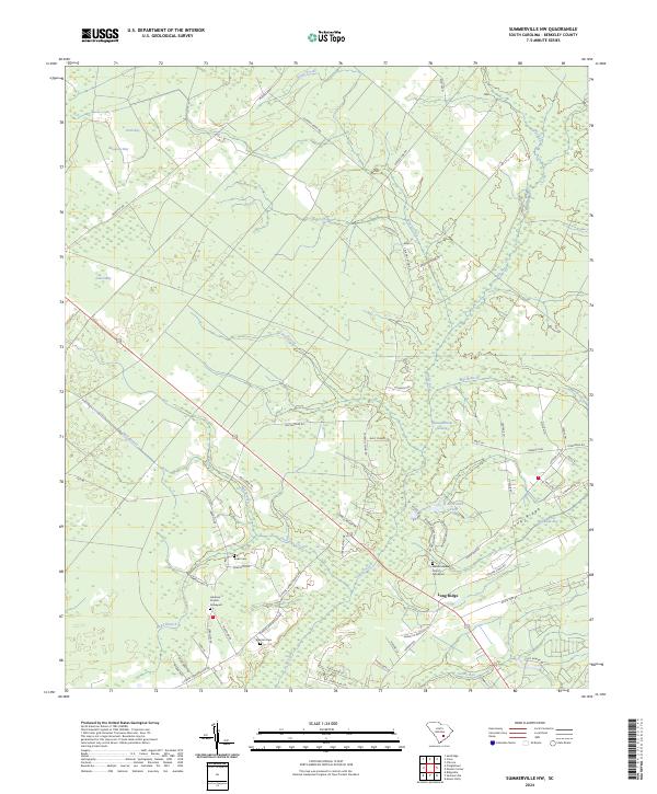 USGS Topographic Map – Summerville NW