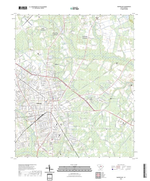 USGS Topographic Map – Sumter East