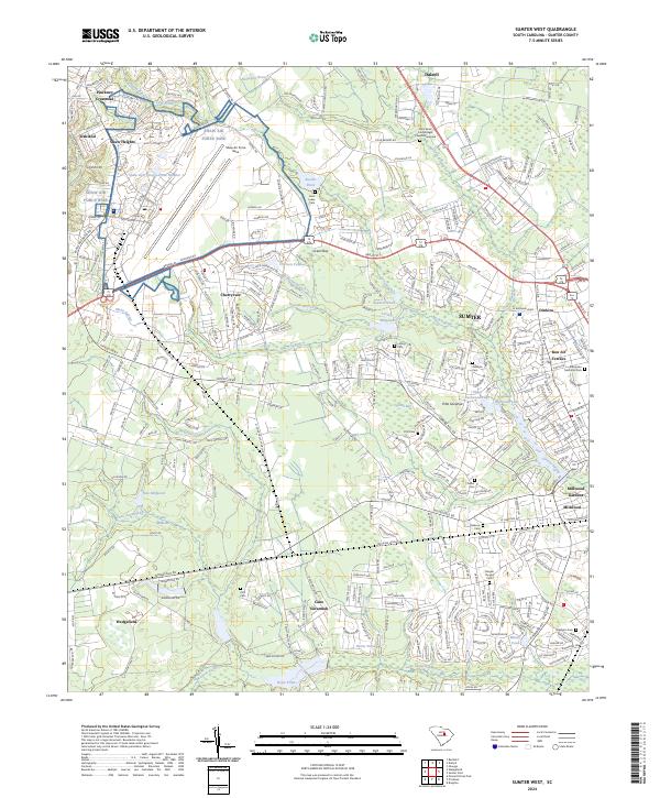 USGS Topographic Map – Sumter West