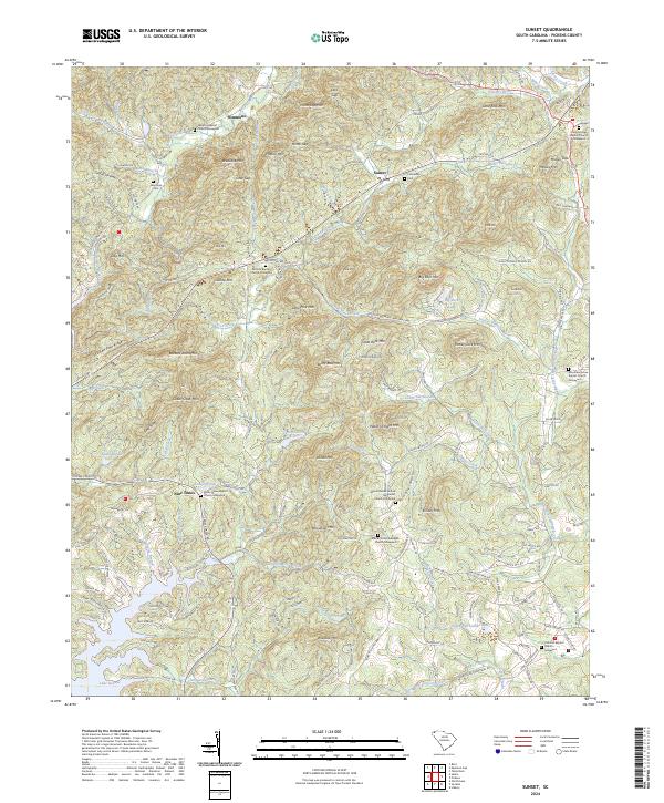 USGS Topographic Map – Sunset