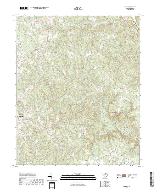 USGS Topographic Map – Taxahaw