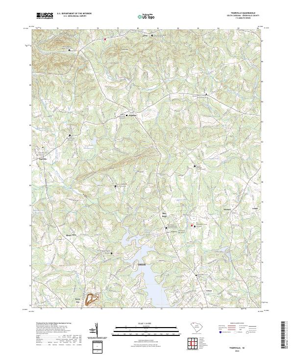 USGS Topographic Map – Tigerville
