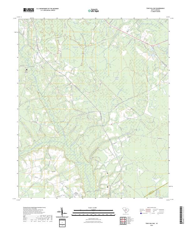 USGS Topographic Map – Tony Hill Bay