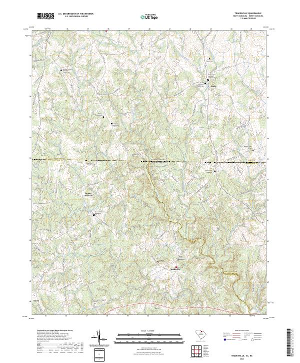 USGS Topographic Map – Tradesville