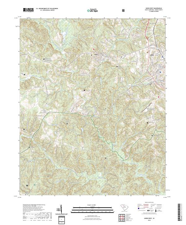 USGS Topographic Map – Union West
