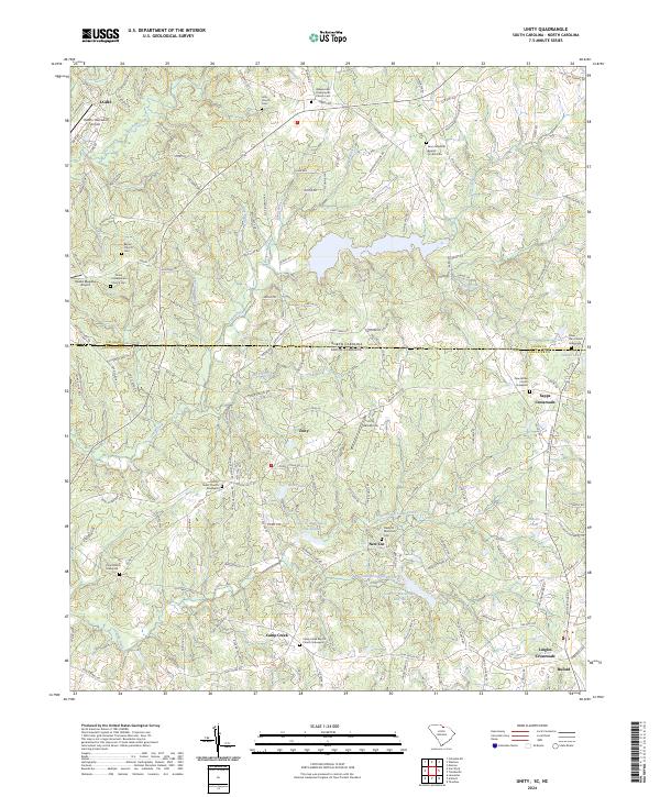 USGS Topographic Map – Unity