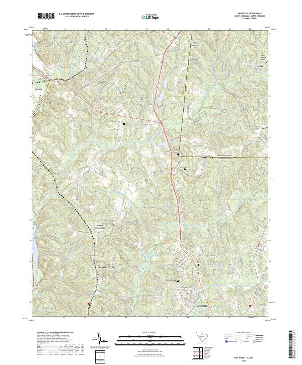 USGS Topographic Map – Van Wyck
