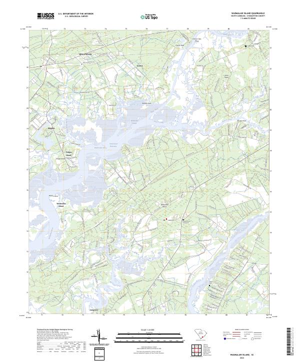 USGS Topographic Map – Wadmalaw Island