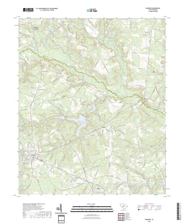 USGS Topographic Map – Wagener