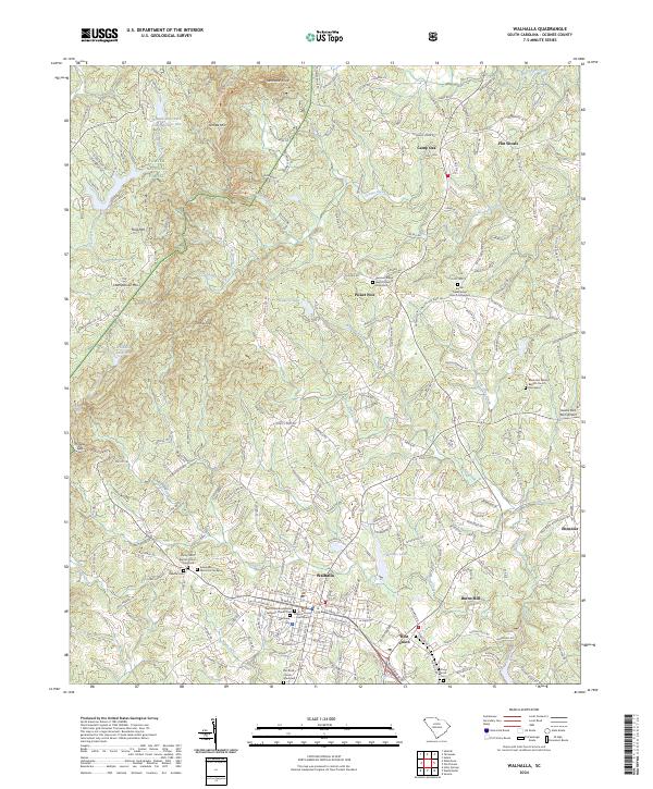 USGS Topographic Map – Walhalla