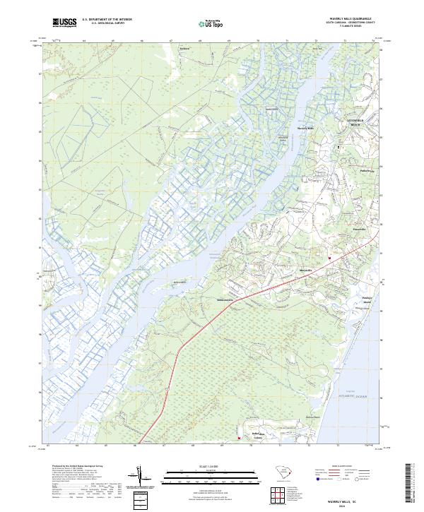 USGS Topographic Map – Waverly Mills
