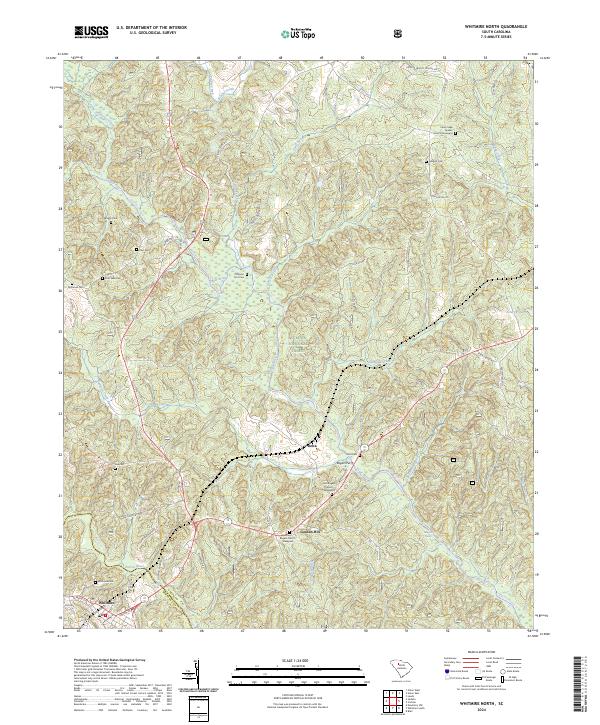 USGS Topographic Map – Whitmire North