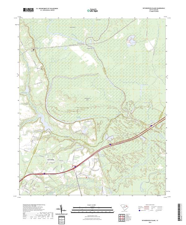 USGS Topographic Map – Witherspoon Island