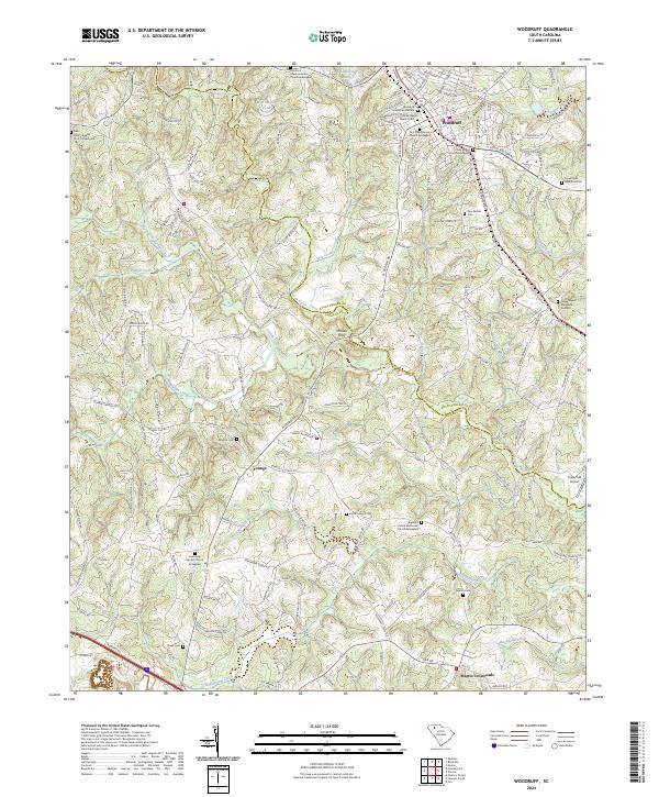 USGS Topographic Map – Woodruff
