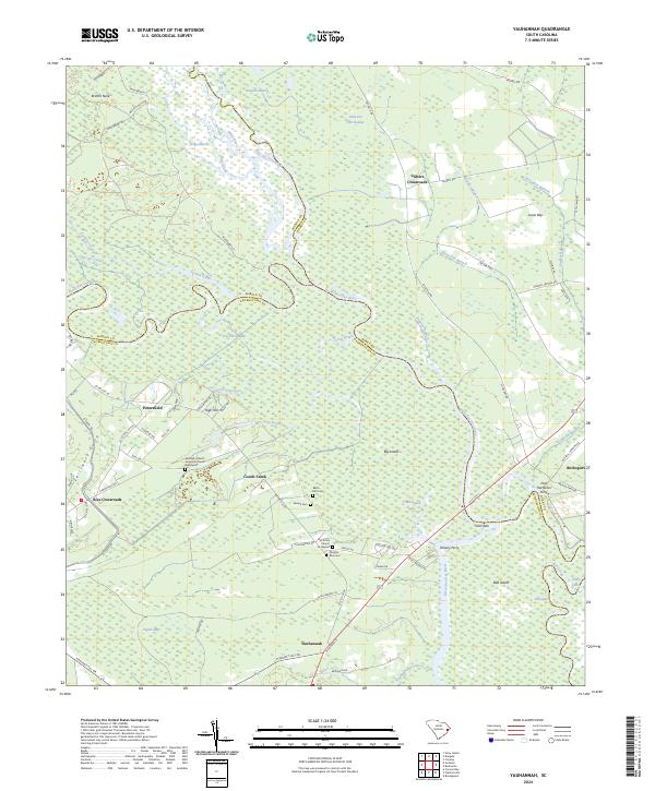 USGS Topographic Map – Yauhannah
