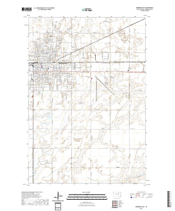 USGS Topographic Map – Aberdeen East