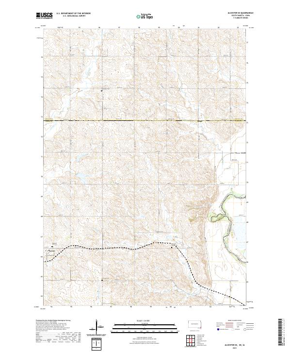 USGS Topographic Map – Alcester SE