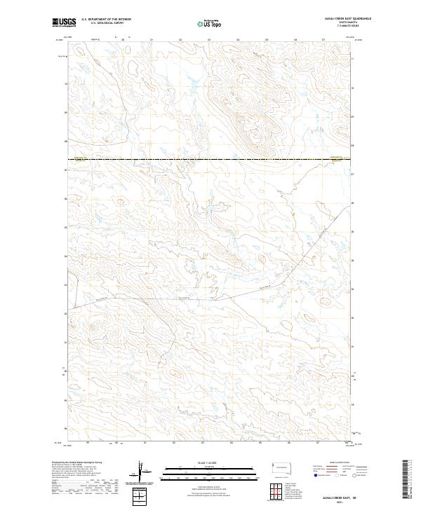 USGS Topographic Map – Alkali Creek East