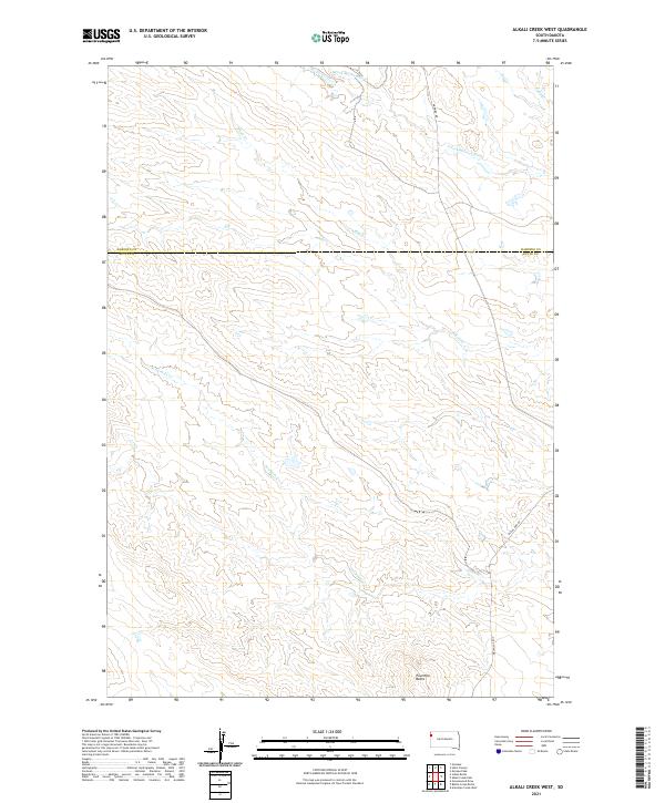 USGS Topographic Map – Alkali Creek West