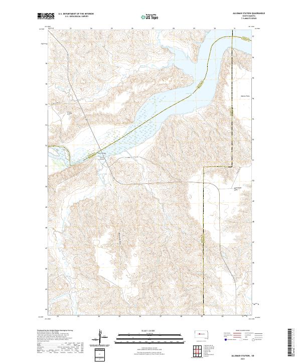 USGS Topographic Map – Alleman Station