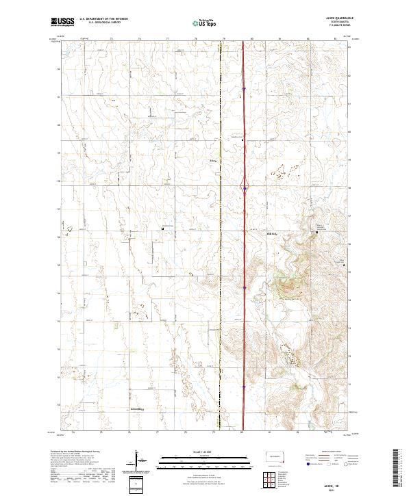 USGS Topographic Map – Alsen